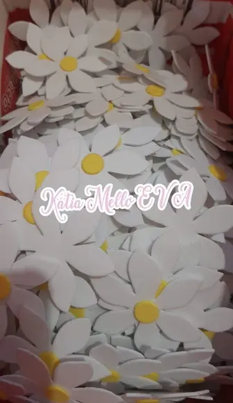 Flores em Eva 6 cm
