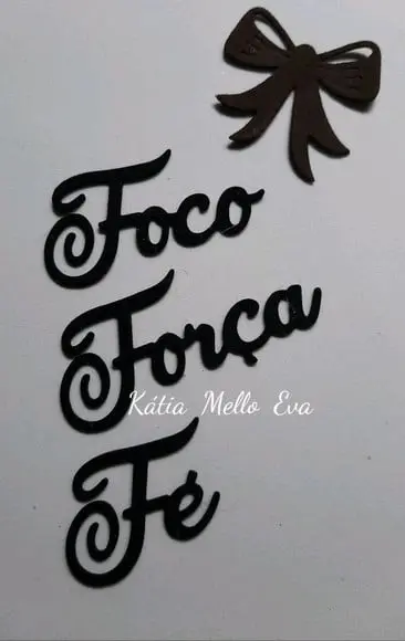 Foco, Força e fé 6.5 cm