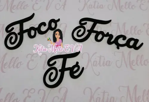Foco, Força e fé 6.5 cm