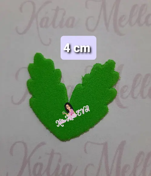 Folhas em Eva 4 cm