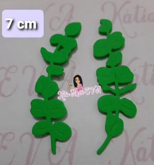 Folhas em eva 7 cm