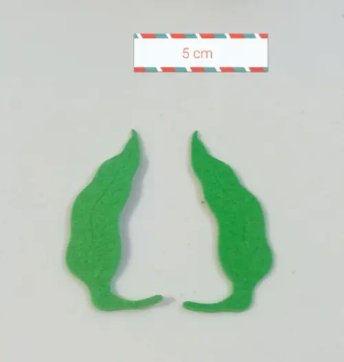 Folhas em eva kit 5 cm