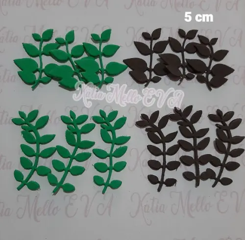 Folhas em Eva Kit 5 cm