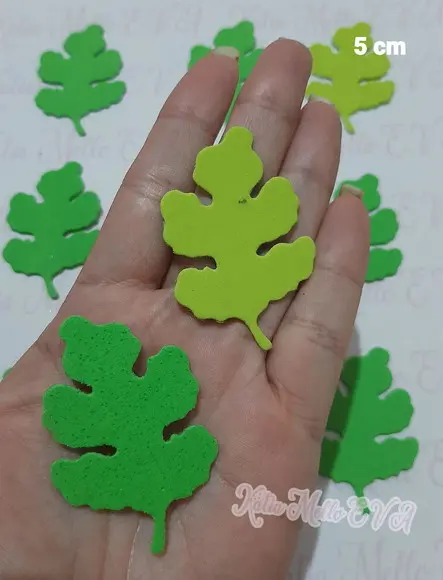 Folhas em Eva Kit 5 cm