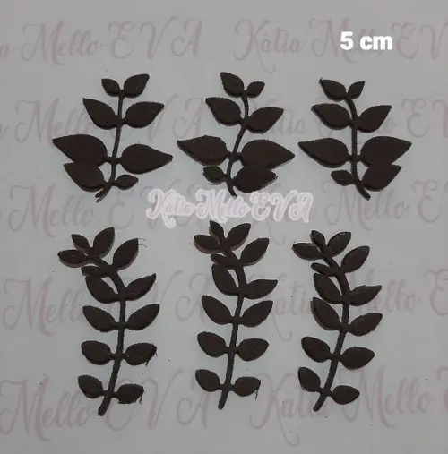 Folhas em Eva Kit 5 cm