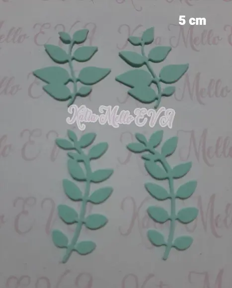 Folhas em Eva Kit 5 cm Cor Candy