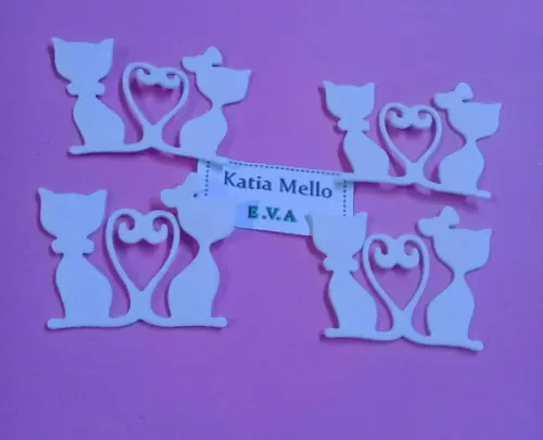 gatinho romântico silhueta