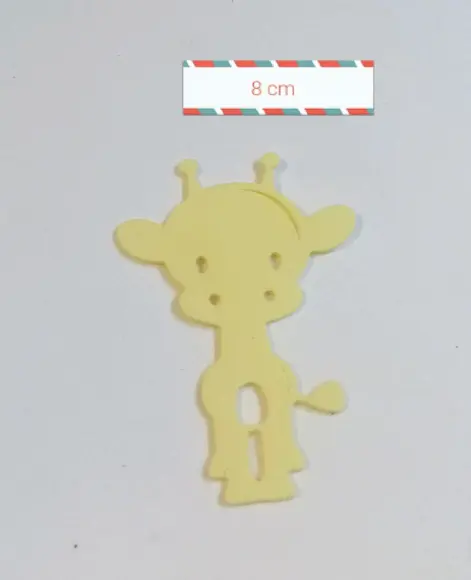 girafa em eva 8 cm