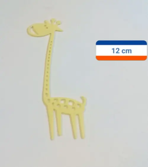 girafa em eva 12 cm