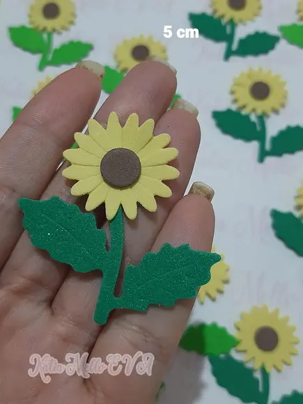 girassol em eva 5 cm