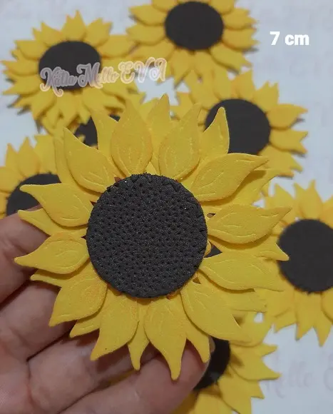 Girassol em Eva 7 cm