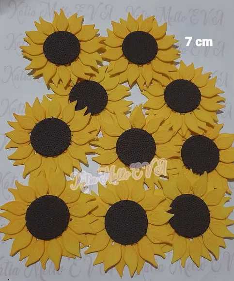 Girassol em Eva 7 cm