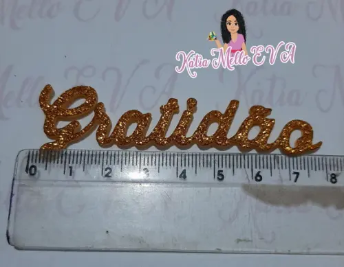 Gratidão em eva 7.5 cm