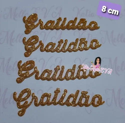 Gratidão em eva 7.5 cm