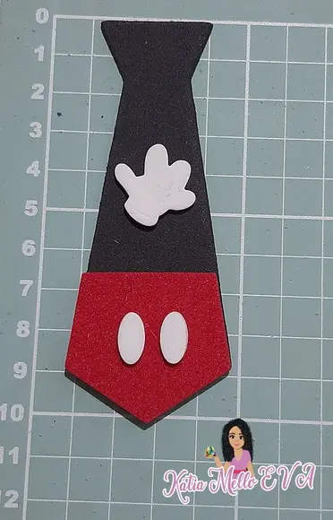 Gravata do Mickey 10 cm Kit