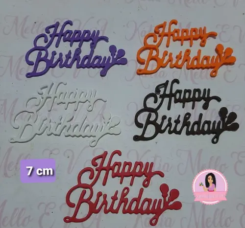 happy birthaday 7 Cm