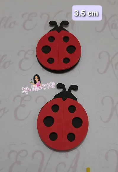Joaninha em eva 3,5 cm