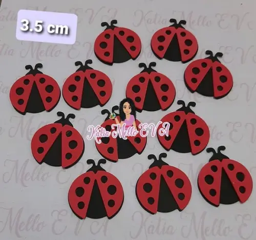 Joaninha em eva 3,5 cm
