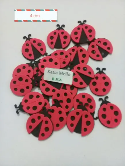 Joaninha em eva 3,5 cm