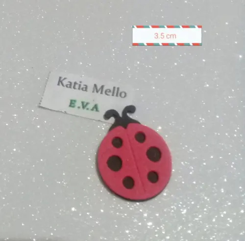 Joaninha em eva 3,5 cm