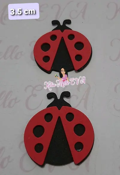 Joaninha em eva 3,5 cm