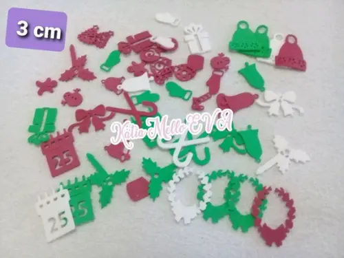Kit natal em Eva 3 cm