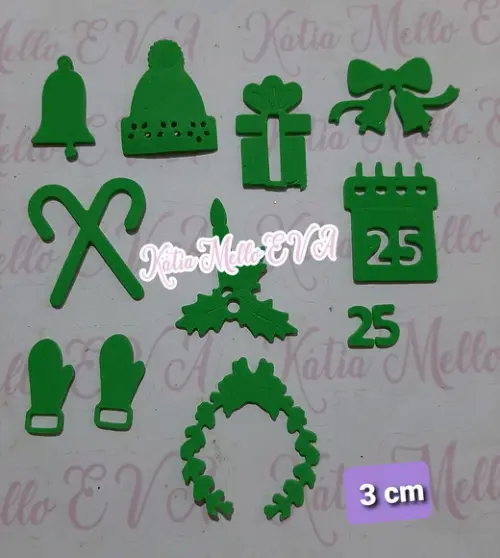 Kit natal em Eva 3 cm