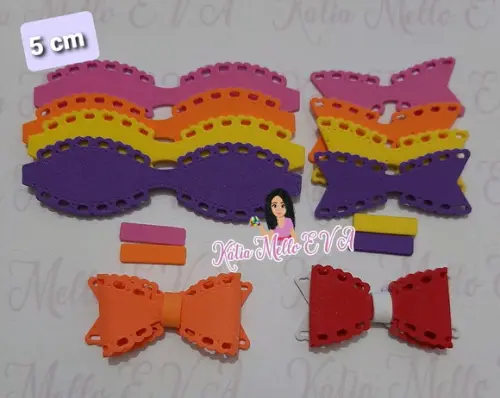 Lacinhos em eva 5 cm pegue e monte