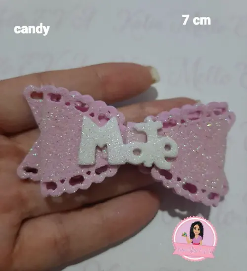 Lacinhos em Eva 7 cm Cores Candy