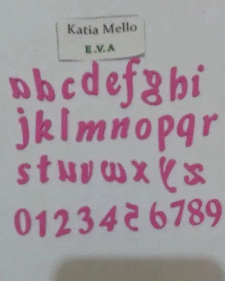 letras em eva