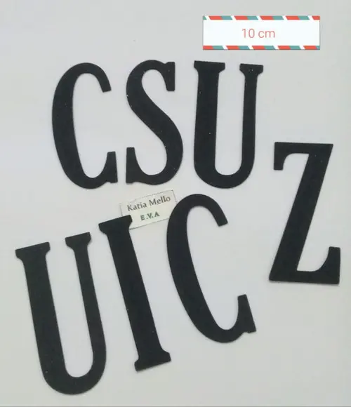 letras em eva 10 cm