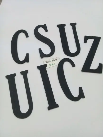 letras em eva 10 cm