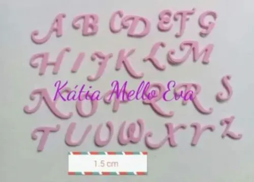 Letras em Eva 1,5 cm
