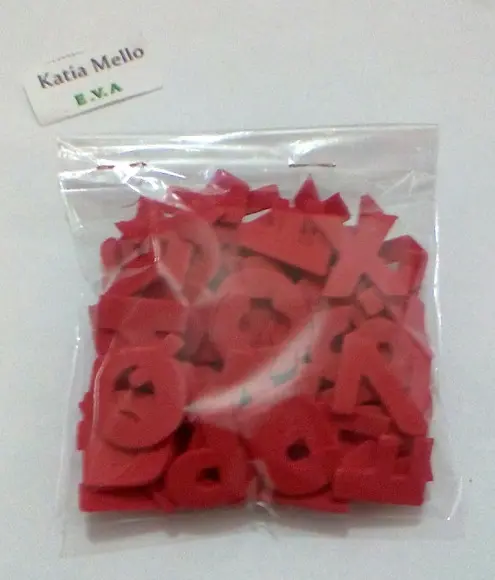 Letras em Eva 2,5 cm