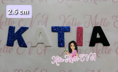 letras em eva 2.5 cm