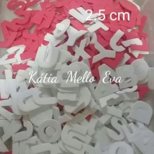 Letras em Eva 2,5 cm