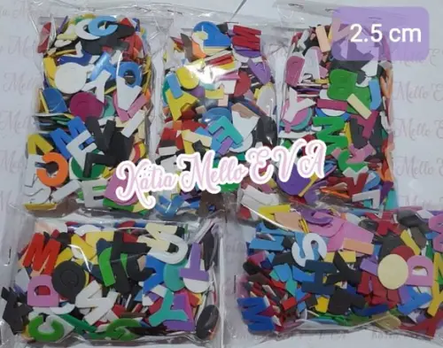 Letras em Eva 2.5 cm