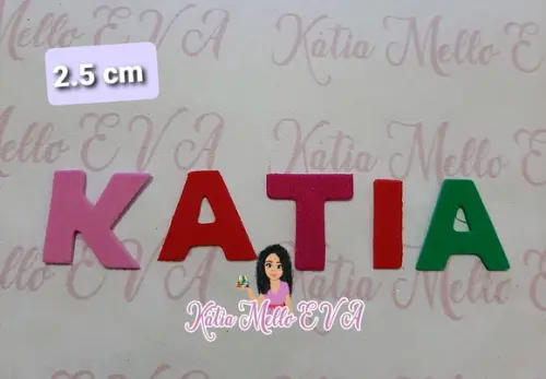 Letras em Eva 2.5 cm