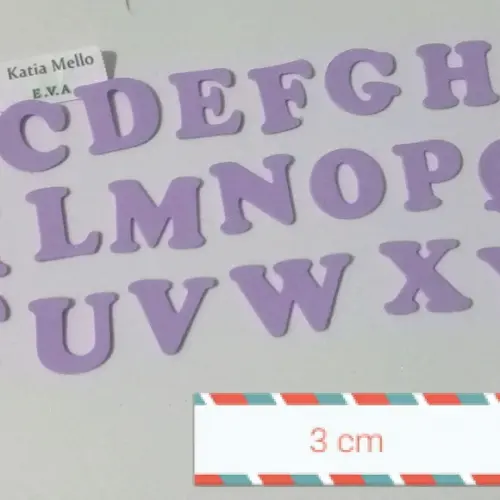 letras em eva 3 cm