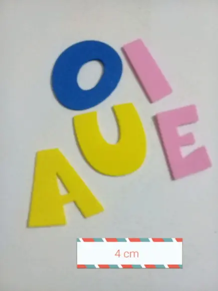 letras em eva 4 cm