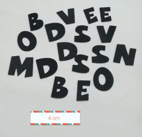 letras em eva 4 cm