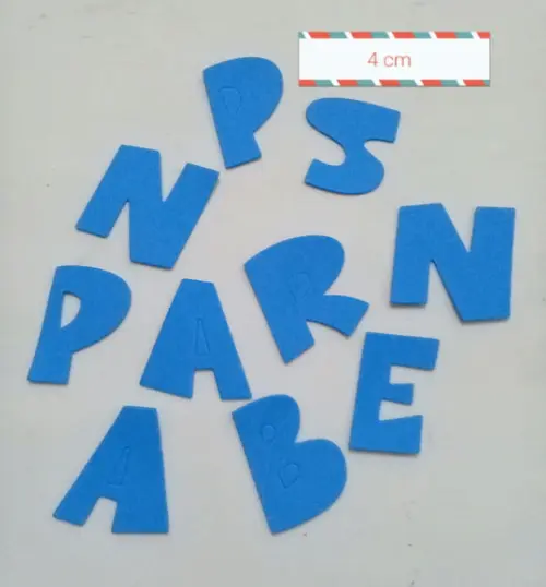 letras em eva 4 cm