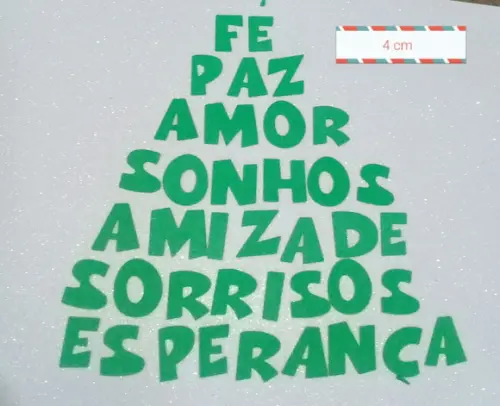 letras em eva 4 cm