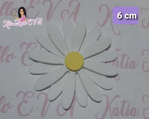 Margaridas em 6 cm eva