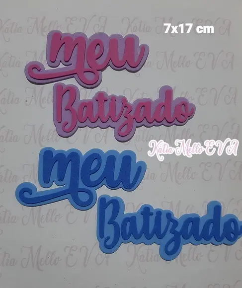 Meu Batizado em Eva 7cm