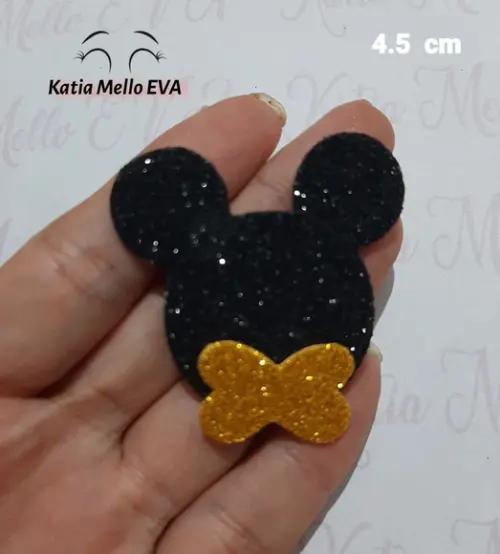 Mickey com gliter