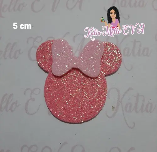 Minnie Rosa em Eva 4,5 cm