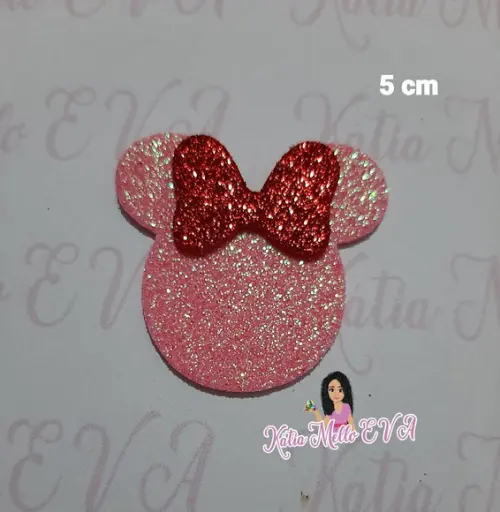 Minnie Rosa em Eva 4,5 cm
