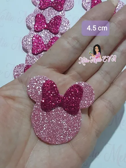 Minnie Rosa em Eva 4,5 cm