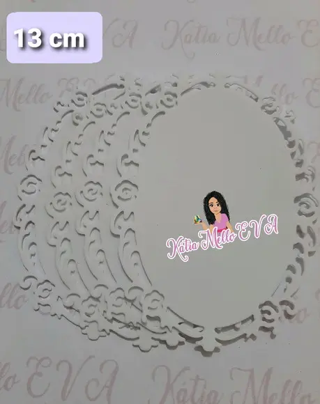 molduras oval em eva 13 cm